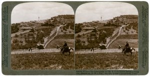 Samaria, sørvest i Palestina, 1900-tallet. av Underwood and Underwood