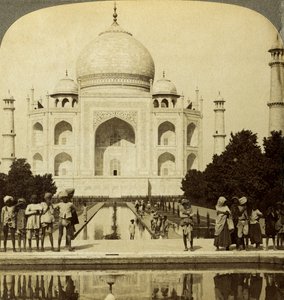 Taj Mahal, Agra, Uttar Pradesh, India. av Underwood and Underwood