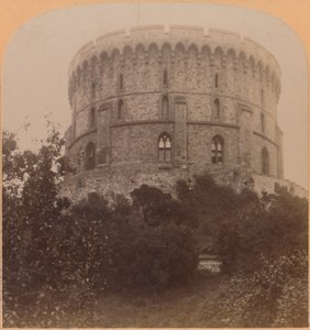 Det runde tårnet, Windsor, England - Castle-fengselet fra Edward III, til Charles II, 1900. av Underwood and Underwood