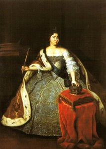 Portrett av Katarina I av Russland av Unidentified painter label QS