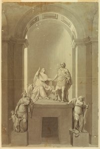 Et gravmonument av Henry Cardinal York (1725-1807) og Charles Edward Stuart, "den unge pretender" (1720-1788) av Unknown