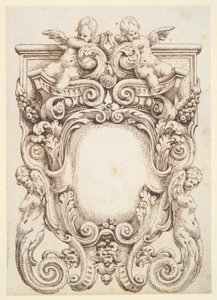 Cartouche design av Unknown