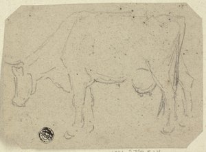 Kubeite (recto); Leder for et dyr (verso) av Unknown
