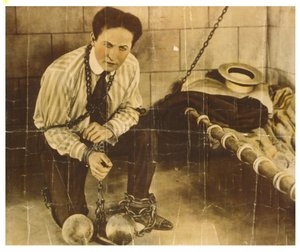Harry Houdini ca. 1898 (sepia-bilde) av Unknown