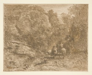 La cavalier en for?t et le pi?ton [hester i skogen og reisende til fots] av Unknown