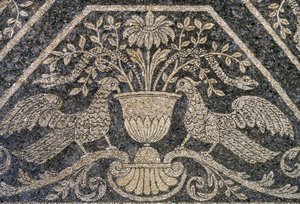 Mosaikk og veggdekorasjoner, Nymphaeum ved Villa Litta Visconti Borromeo Arese, Lainate, Lombardia, Italia av Unknown