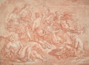 Phaeton Begging the Chariot of Apollo av Unknown