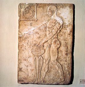 Romersk votivrelieff av idrettsutøver fra den republikanske perioden, Roma, c2. århundre f.Kr av Unknown