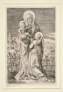 Saint Anne, jomfruen og barnet av Unknown