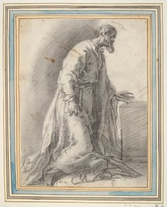 Saintly Figure knelende av Unknown