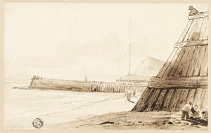 Stockade langs kysten av Unknown
