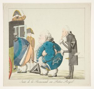 Suite de la Promenade au Palais-Royal (etter promenaden ved Palais-Royal) av Unknown
