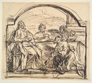 Kveldsmat på Emmaus av Unknown