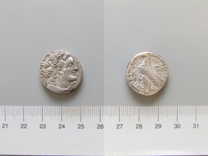 Tetradrachm av Ptolemaios XII, konge av Egypt fra Egypt av Unknown
