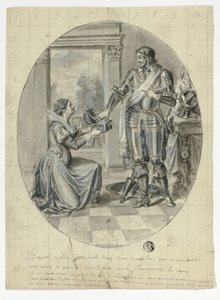 Chevalier Bayard Refusing 2500 Ducats av Unknown