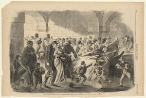 The Starving People of New Orleans matet av de amerikanske militærmyndighetene, fra Harper av Unknown