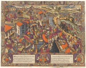 Historien om Jeremia: Baruk skriver en bok under Jeremia, kaldeerne beleirer Jerusalem, Jeremia blir lagt i en grøft (Jeremia 36-38) av Unknown