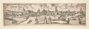 Uten tittel (Schloss Lienhart, etc. Townscape of LAUGEN) av Unknown