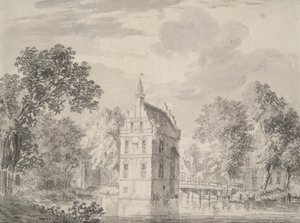 Utsikt over Crayestein Castle, Holland av Unknown