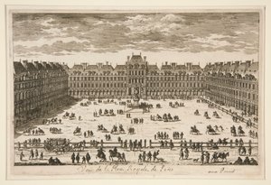 Utsikt over Place Royale i Paris av Unknown