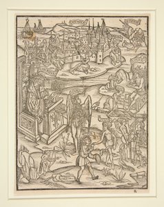 Tresnitt fra Strasbourg Virgil, 1502 av Unknown