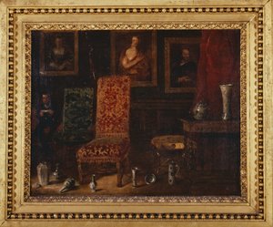 Interiør fra 1800-tallet av Unknown artist