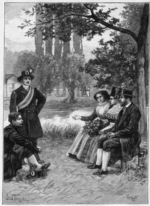 A Sunday at the Wends - gravering 1897 - Wendes av Unknown artist