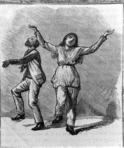 Et par Shakers danser. av Unknown artist