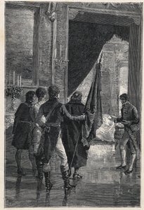 En deputasjon fra Carbonari, det nasjonalistiske hemmelige samfunnet, blir presentert for Ferdinand I av de to Siciliene (tidligere Ferdinand IV av Napoli) 1820 av Unknown artist