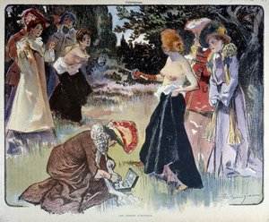 Et spørsmål om ære: duell av kvinner med sverdet av Unknown artist