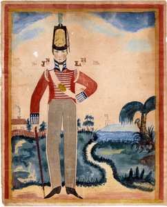 En menig fra 7th Regiment of Foot (Royal Fusiliers) i Karibien av Unknown artist