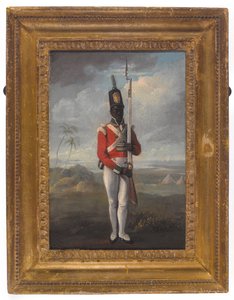 En menig fra det åttende vestindiske regiment av Unknown artist