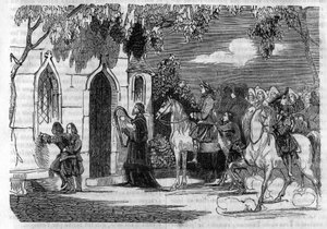A wedding in Brittany in the 14th century. av Unknown artist