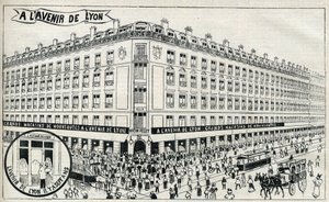 Reklame for "" Department Stores de l'Avenir de Lyon"" i 1898. av Unknown artist