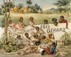 Reklameplakat for Champagne Abel Gérard, slutten av 1800-tallet av Unknown artist