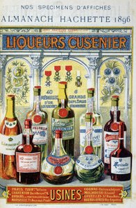 Reklameplakat for Cusenier-likører av Unknown artist