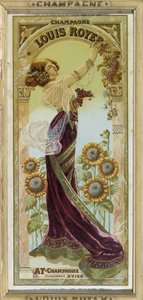 Reklameplakat for Louis Royer champagne, sent på 1800-tallet av Unknown artist