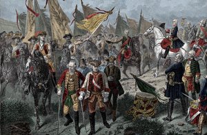 Etter slaget ved Hohenfriedberg av Unknown artist