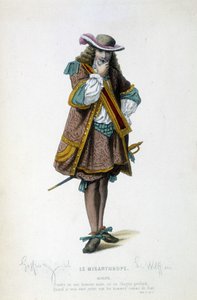 Alceste i "" Misantropen"" av Molière av Unknown artist