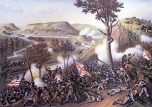 Amerikansk borgerkrig (1861–1865): Beleiring av Missionary Ridge, 25. november av Unknown artist
