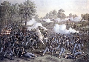 amerikanske borgerkrigen av Unknown artist