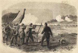 Amerikansk borgerkrig Slaget ved Cedar Creek, i Shenandoah-dalen, 18. oktober 1864. - Sesession War (1861 - 1865) eller amerikansk borgerkrig: 19. oktober av Unknown artist