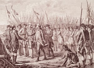 Amerikansk revolusjonskrigen: Overgivelsen av Lord Cornwallis av Unknown artist