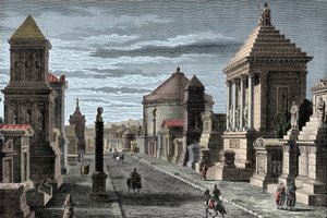 Appian Way - Via Appia a Roma - Appian Way til Roma - av Unknown artist