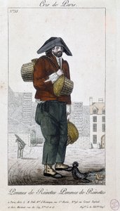 Apple-forhandler - i “” Cris de Paris””, deb. 1800-tallet av Unknown artist