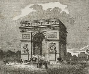 Triumfbuen, Paris, Frankrike av Unknown artist