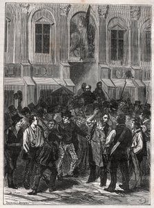 Armand Barbes, French revolutionaire (1809-1870) before his arrest on 12 May 1839 - Engraving of 1882 in “Histoire de dix ans: 1830-1840”” Louis-Blanc (1811-1882) av Unknown artist
