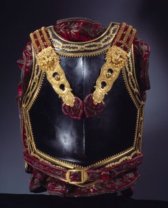 Panserkiste designet for keiser Napoleon I (1769-1821) i 1807 for slaget ved Tilsit (Tilsitt) i 1807. Paris, Museum of the Legion d