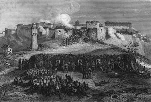 Assault of Constantine after a 7-day siege by the French army in October 1937, in “L