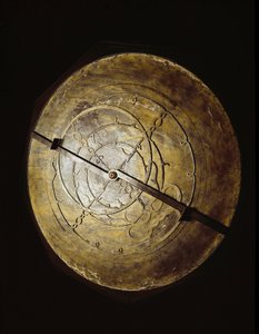 Astrolabium tilhørende astronomen Galileo Galilei (Galilee) (1564-1642) for sine studier. Firenze, institutt og museum for vitenskapshistorie. av Unknown artist